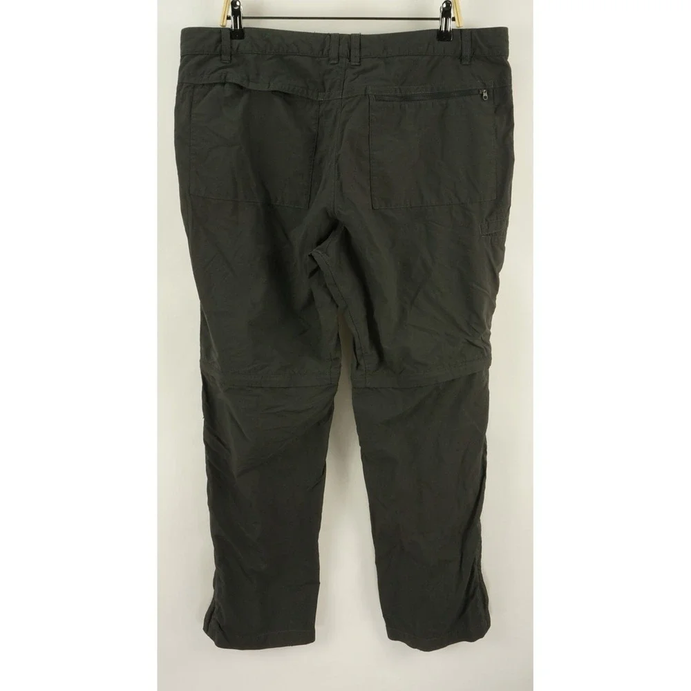 The North Face Men's 40 x 31 Gray Ripstop Nylon Convertible‎ Cargo Hiking Pants